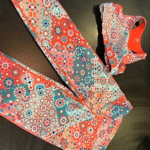 Gap Fit Kids 8 9 M Dance Activewear Pants Bra set